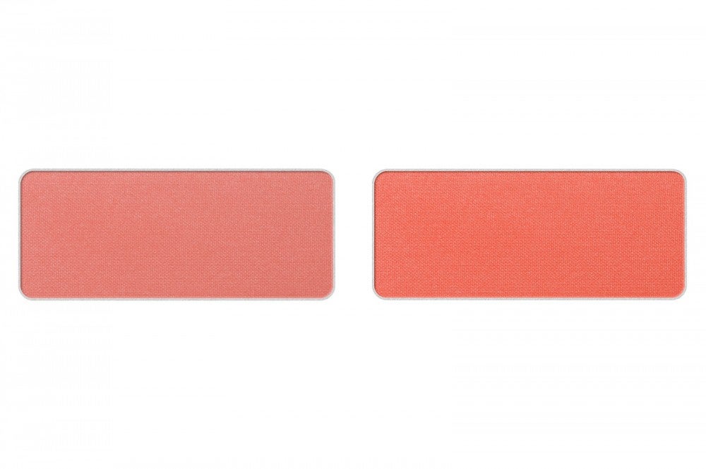  シュウ ウエムラ／グローオン F／（画像左から）P ロージィ コーラル・P ブライト コーラル ／画像提供：シュウウエムラ