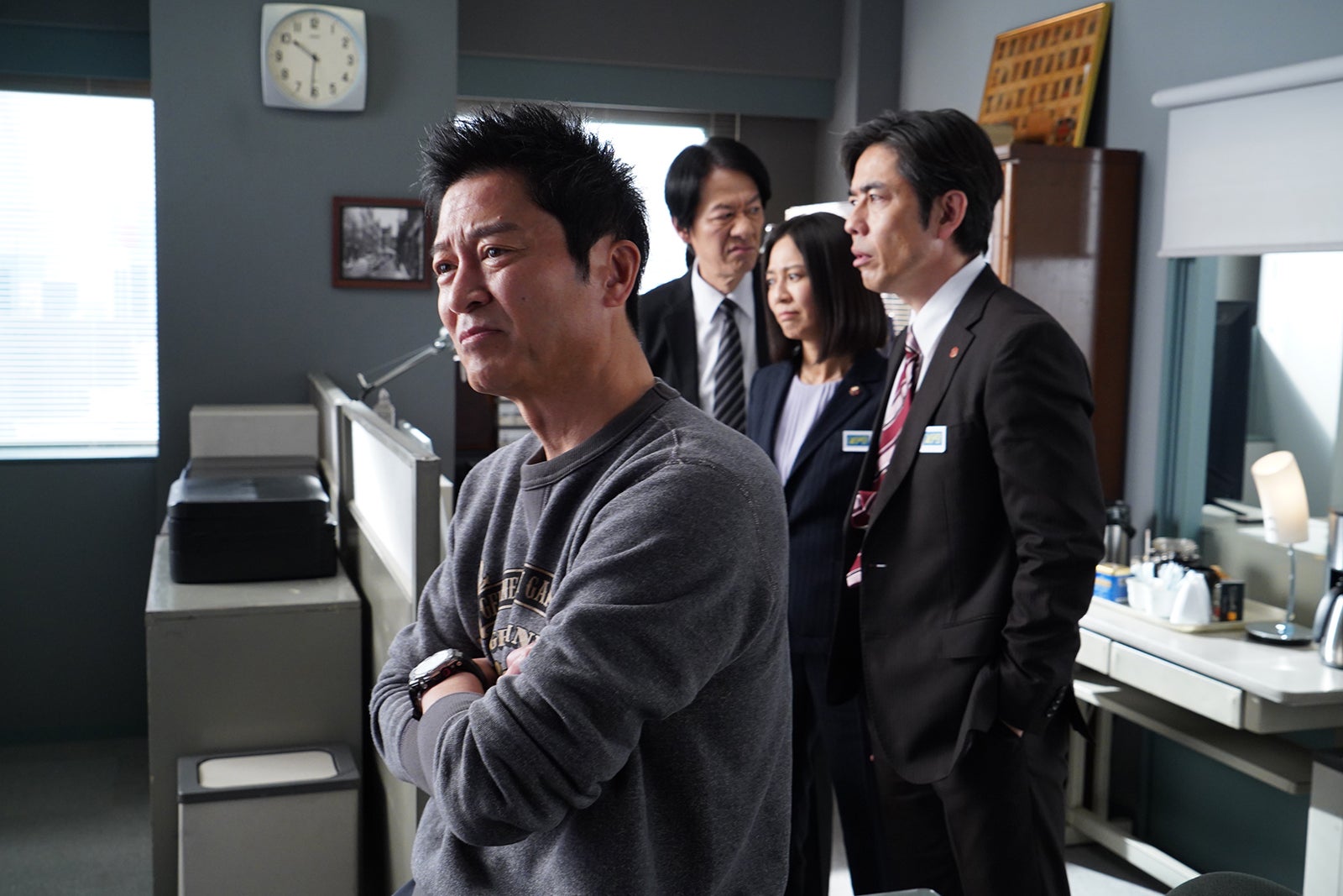 寺脇康文、川原和久、篠原ゆき子、山中崇史「相棒season22」最終回SPより（C）テレビ朝日