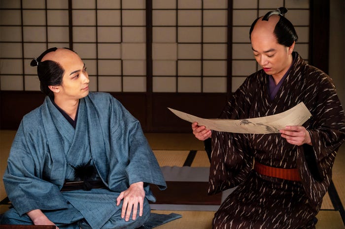 横浜流星、染谷将太「べらぼう~蔦重栄華乃夢噺~」第30話(C)NHK