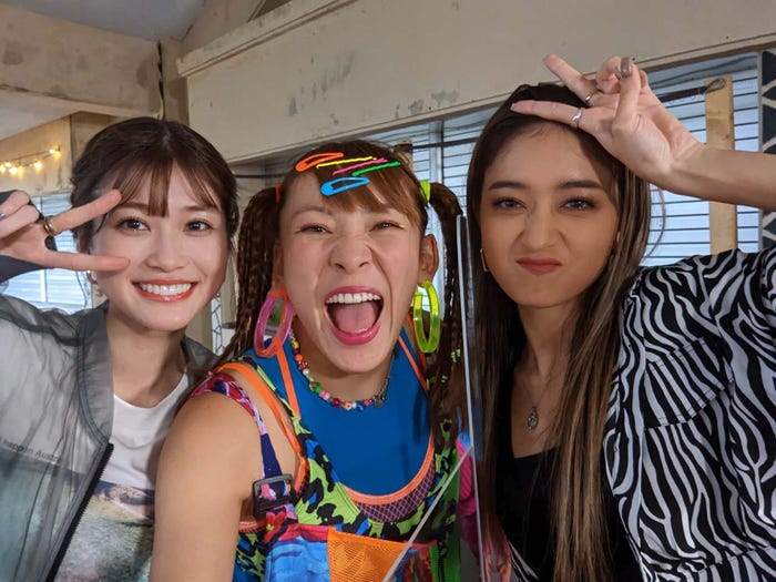 (左から)生見愛瑠、フワちゃん、みちょぱ(C)フジテレビ