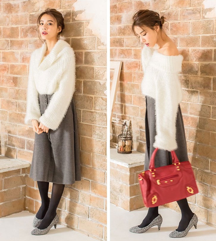 2WAYシャギーニットトップス「Re:EDIT by GALSTAR」3,198円（税込）／画像提供：Re:EDIT by GALSTAR