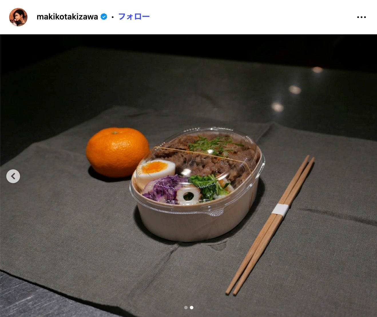 滝沢眞規子Instagramより