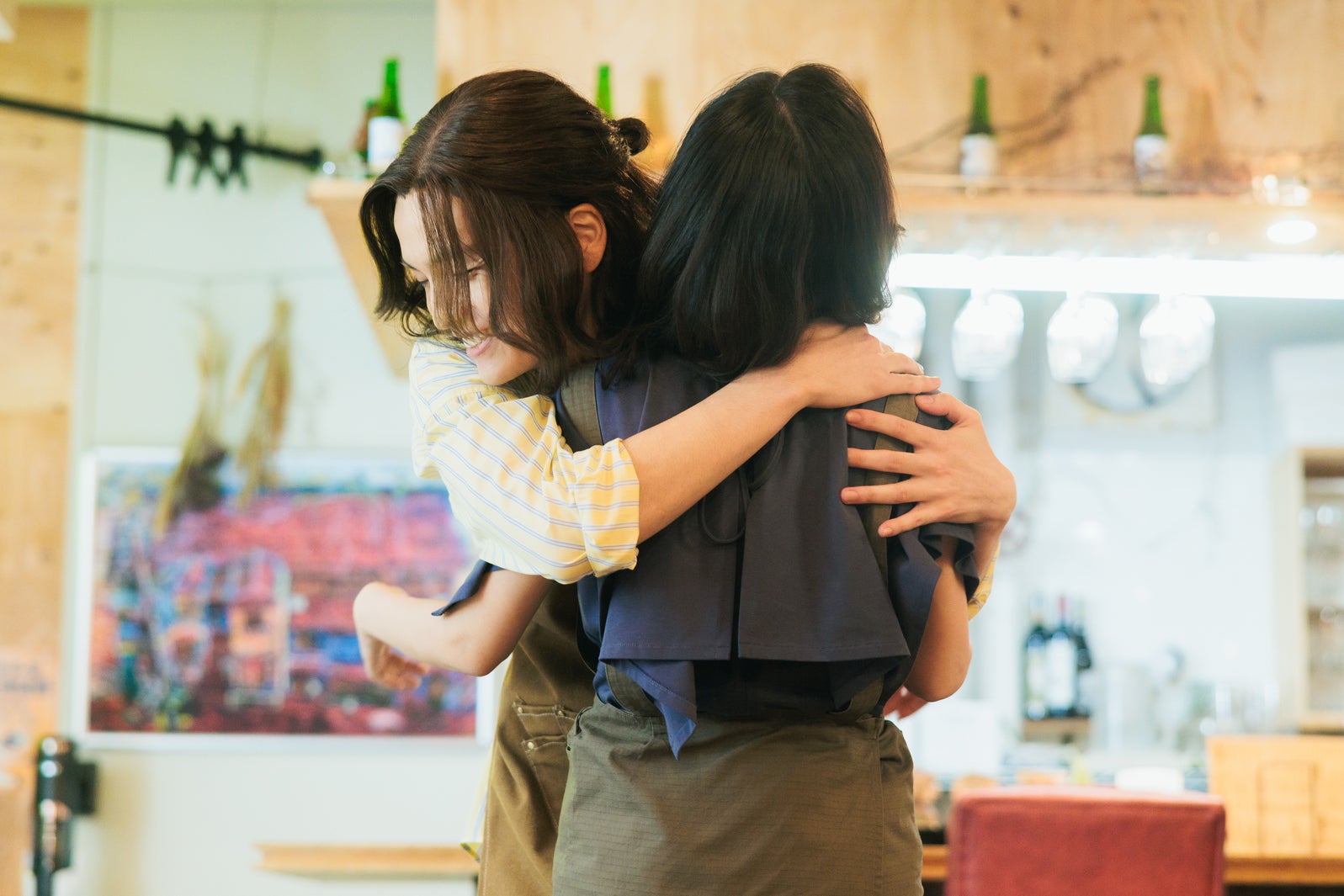 岡山天音、藤原さくら「こっち向いてよ向井くん」最終話より（C）日本テレビ