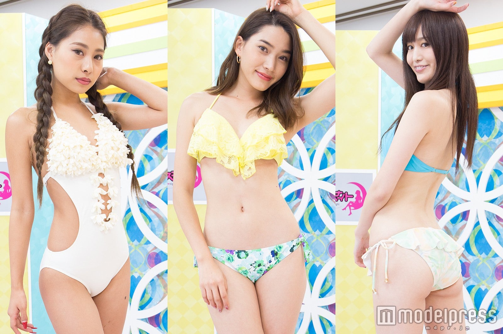 美くびれ・美尻…大胆肌見せ水着美女にドキッ！＜深夜のトレンド水着ファッションショー＞