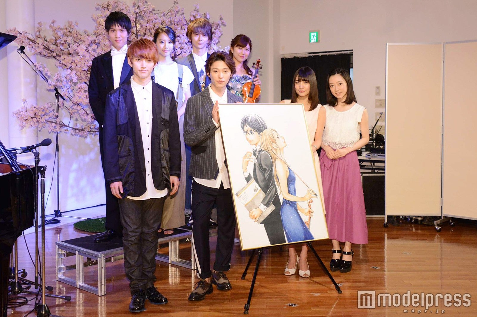 （前列左から）和田雅成、安西慎太郎、松永有紗、河内美里（後列左から）松村湧太、山下永夏、横井翔二郎、小林修子 （C）モデルプレス