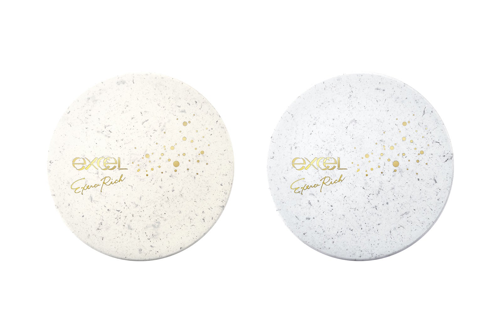 （左から）「エクストラリッチパウダー 01（’21）」「同 02（’21）」（画像提供：常盤薬品工業株式会社）