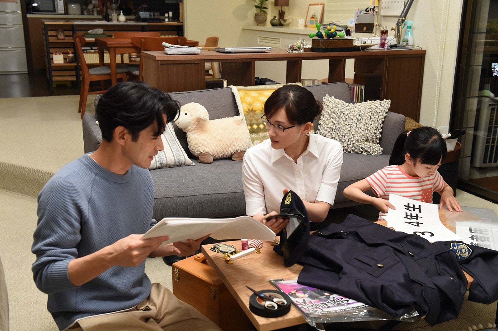 竹野内豊、綾瀬はるか、横溝菜帆／「義母と娘のブルース」より（C）TBS