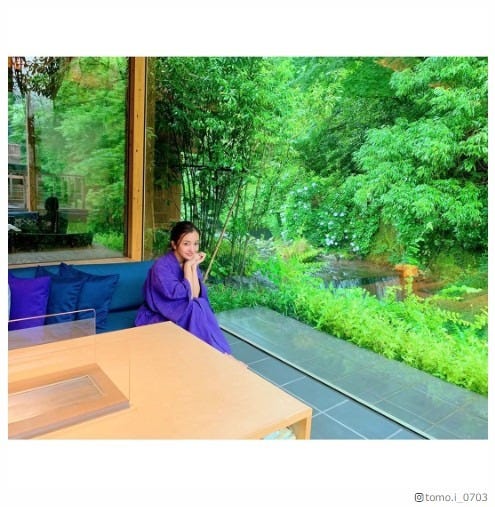 板野友美、温泉宿で“色っぽ”浴衣姿披露 湯河原で誕生日旅行