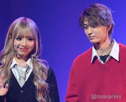 「今日好き」“やまあい”須藤大和、細川愛沙を引き寄せハグ・恋人繋ぎでラブラブランウェイ<TGC teen 2023 Winter>