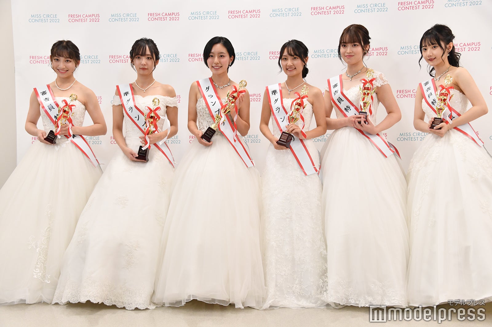 「MISS CIRCLE CONTEST 2022」グランプリ、準グランプリ、審査員特別賞受賞者（C）モデルプレス