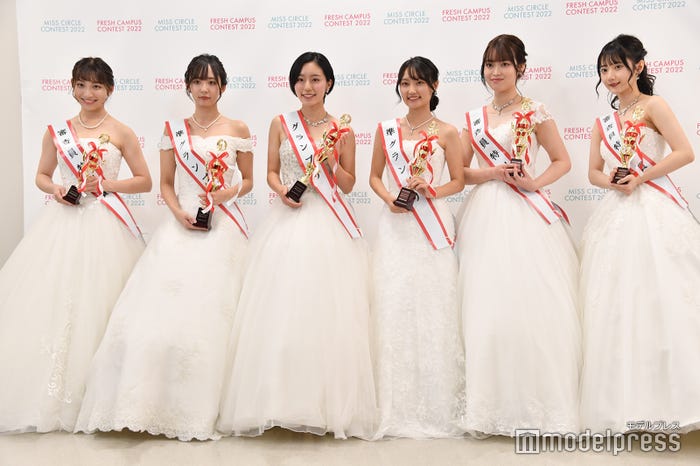 「MISS CIRCLE CONTEST 2022」グランプリ、準グランプリ、審査員特別賞受賞者(C)モデルプレス