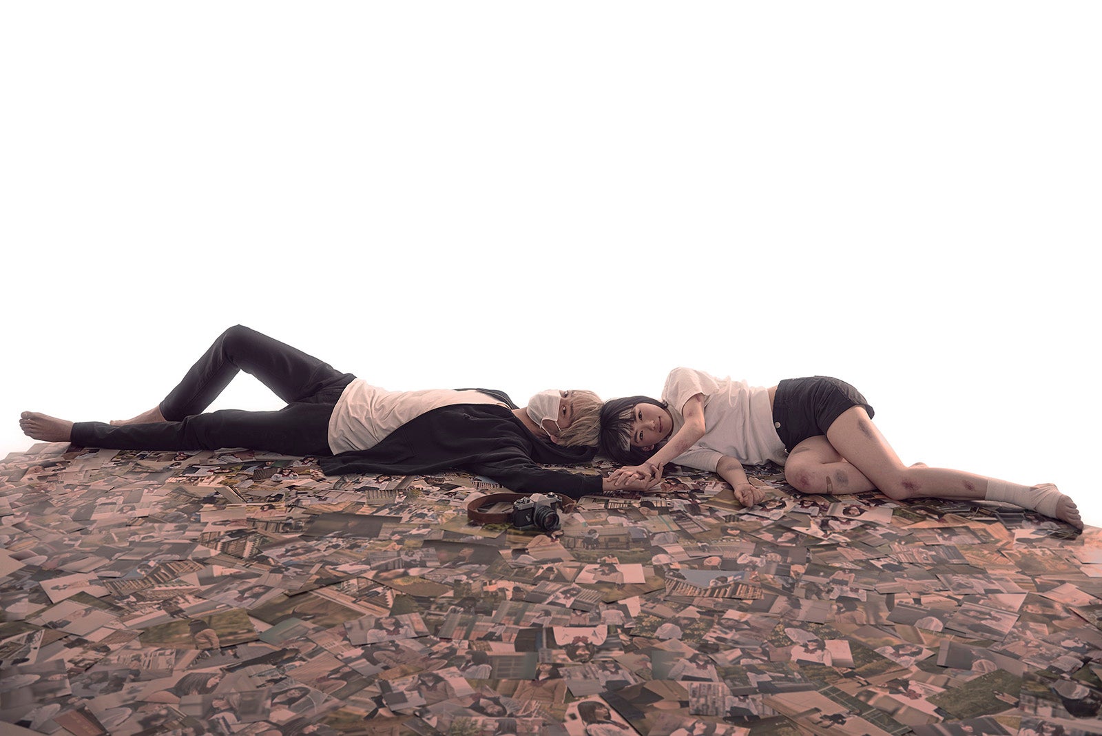 （左から）上杉柊平、山田杏奈（C）はくり／SQUARE ENIX・ABC TV 