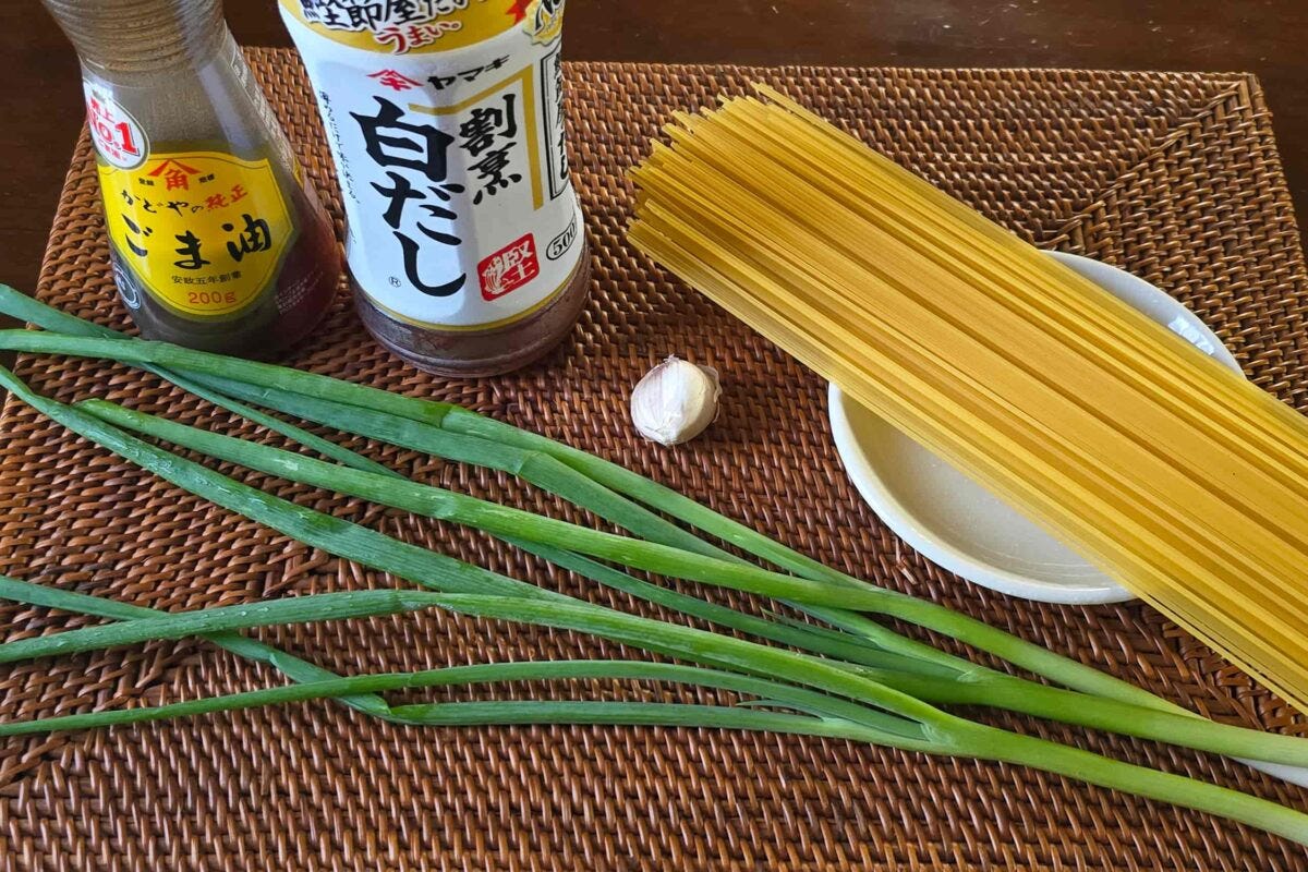 ワンパンねぎパスタ