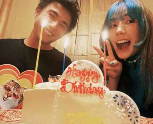 仲里依紗、夫・中尾明慶と仲良し誕生日デートを報告 2ショットで互いにメッセージ