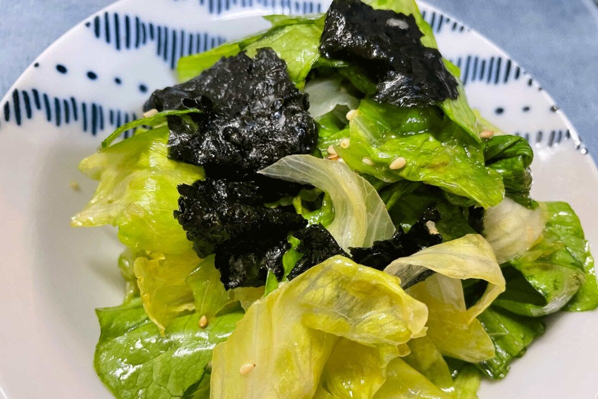 レタスと海苔のナムル
