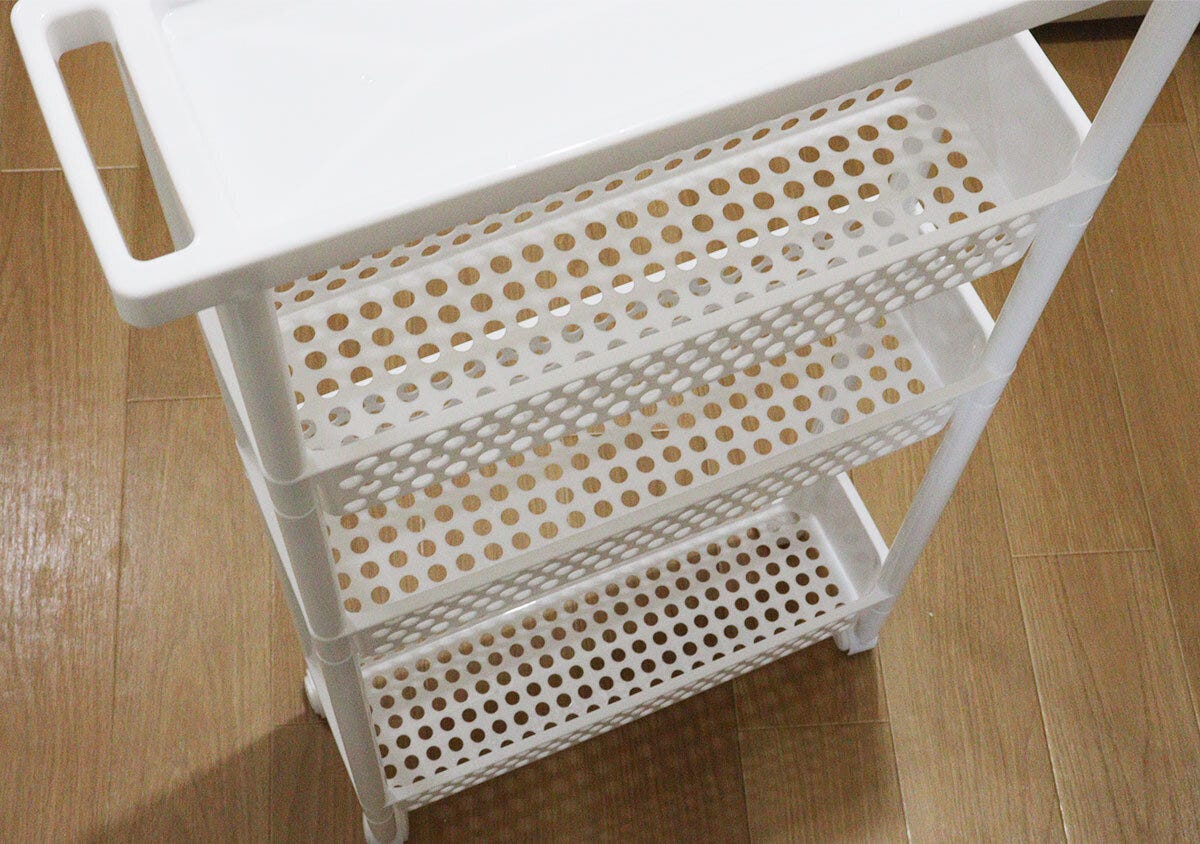 ダイソー　組み立て式ラック　4段　ポリプロピレン