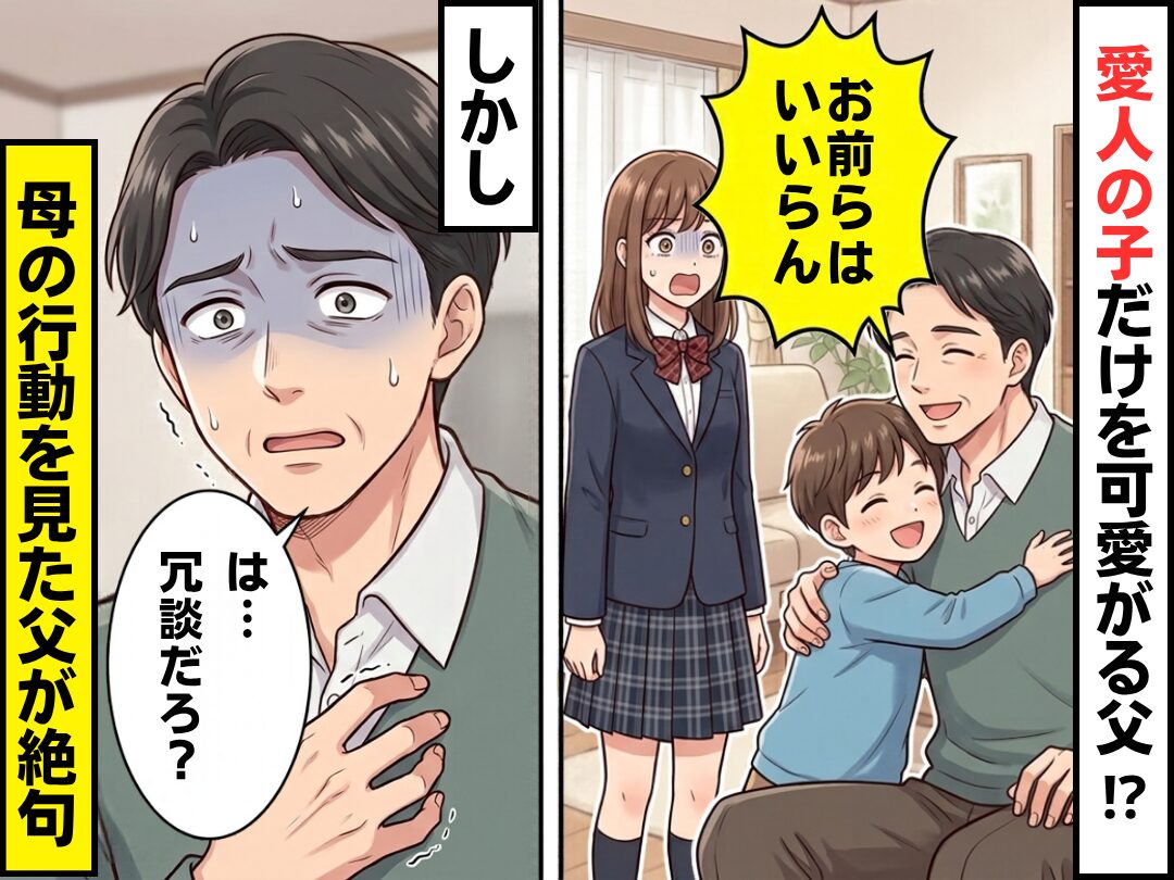「お前らはいらん」愛人の子だけを可愛がる父！？しかし⇒「は…冗談だろ？」母の行動に、父が絶句したワケ