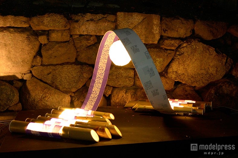 堀川会場／竹と光と友禅のアート作品／写真提供：京の七夕実行委員会