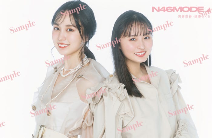 TSUTAYA 特典ポストカード(賀喜遥香・遠藤さくら)/画像提供:光文社