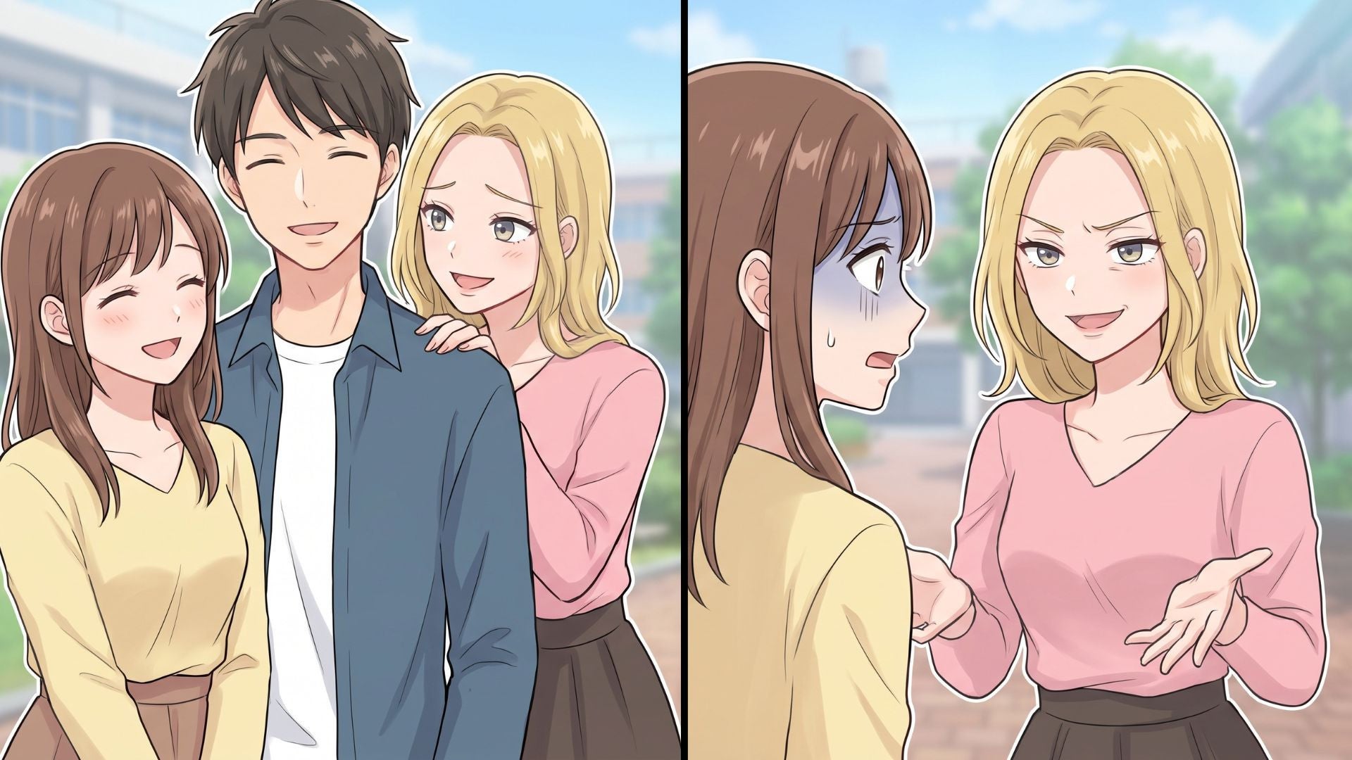 【最後にスカッと！】「スウェットを貸してもらったんだよね♡」彼氏を奪おうとする女友だち。数々の“マウント発言”に、主人公激怒...！？