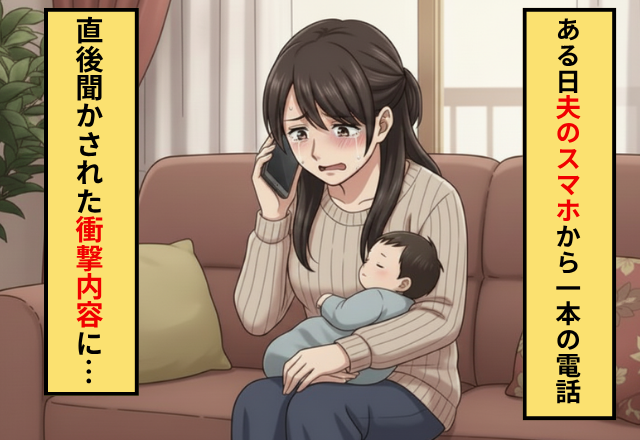 出産直後の疲弊した妻に一本の電話！？だが直後「あなたの旦那が…」衝撃の内容に妻が放心した話