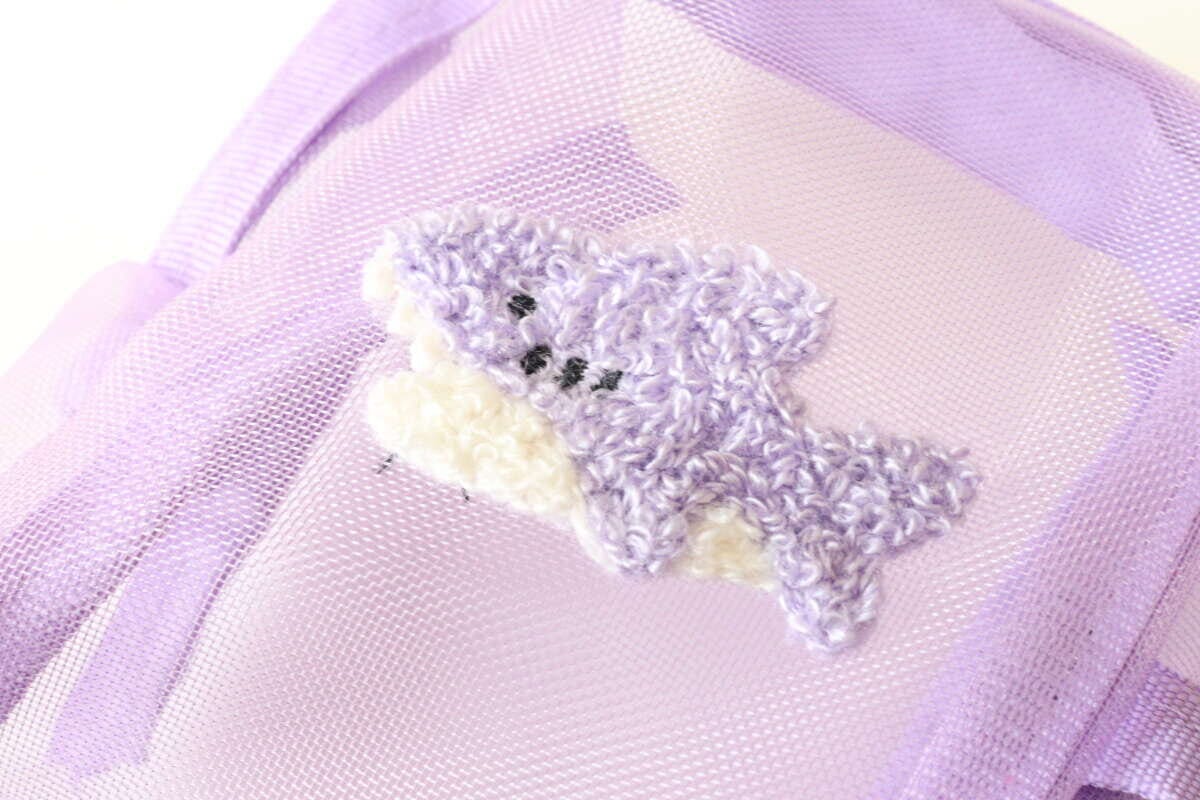 スクエアメッシュポーチ(A) 刺繍デザイン スクエアメッシュポーチ(A) 刺繍デザイン