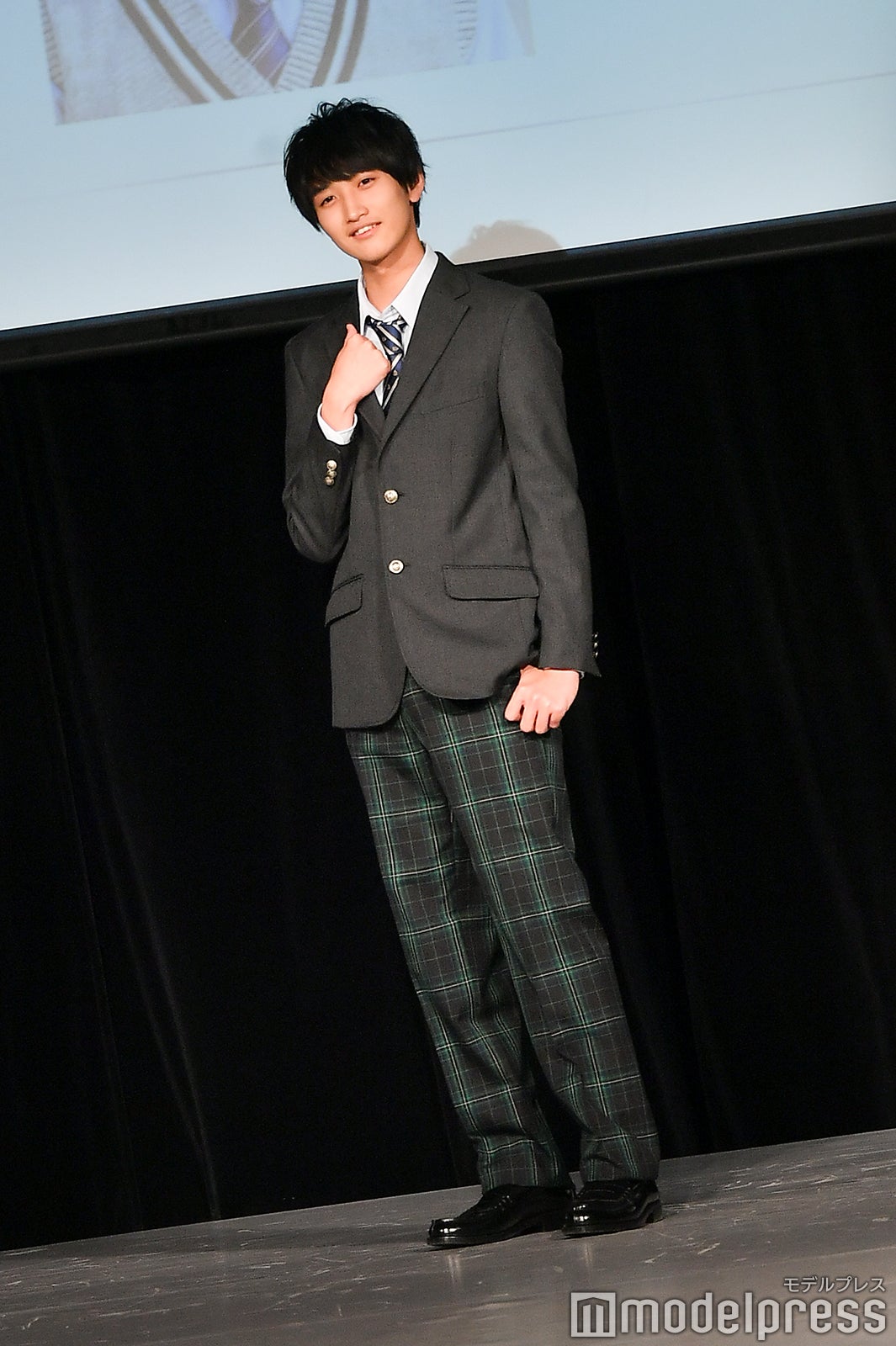 「第6回日本制服アワード」男子準グランプリ・石岡快斗さん（C）モデルプレス
