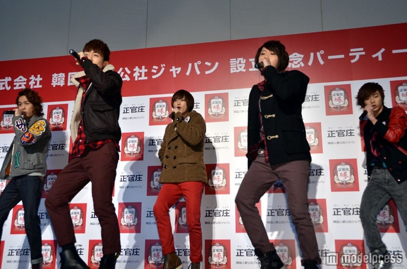 パフォーマンスを披露する大国男児