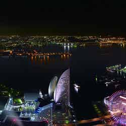 地上273mのビアガーデン「スカイガーデン」横浜の夜景を眺望しながらフード＆ドリンクを堪能／画像提供：三菱地所プロパティマネジメント株式会社