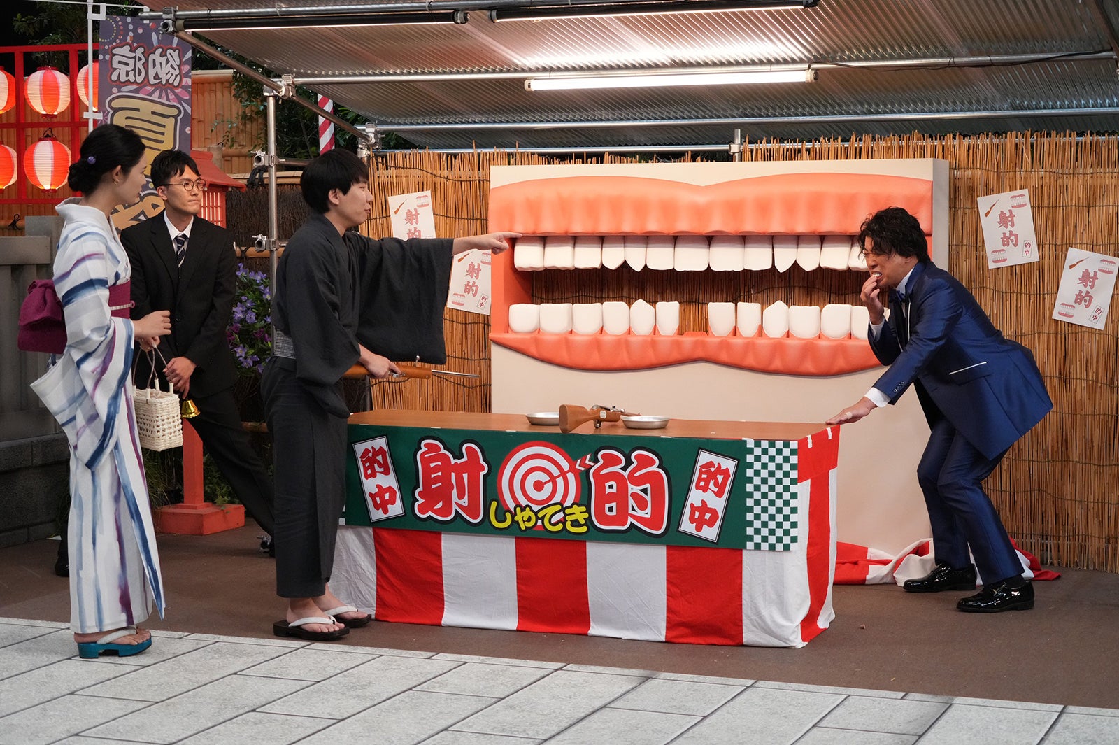 「バチェ田バチェ男」（左から）古畑星夏、菊田竜大、秋山寛貴、松尾駿（C）フジテレビ