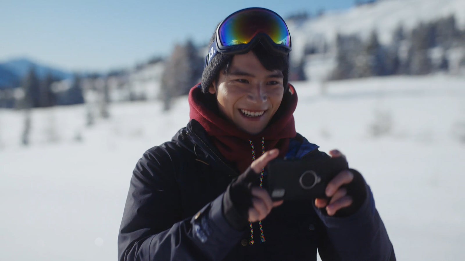 岡田健史／2019年度「JR SKISKI」CMより（提供写真）