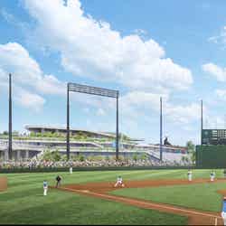 レフト側の外野席の向こうに水族館が見える(イメージ)/提供素材