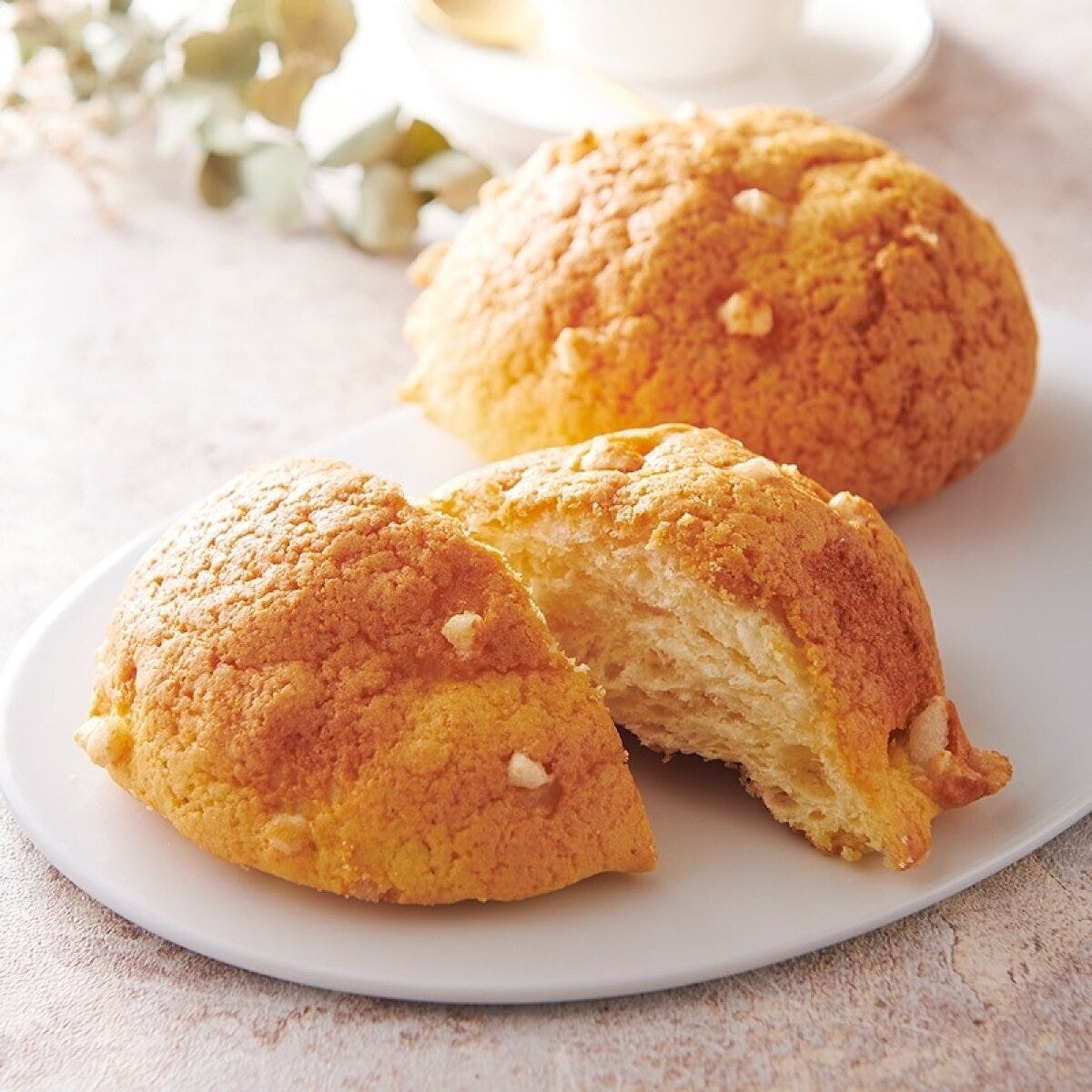 シャトレーゼの焦がしバターのメロンパンのビジュアル