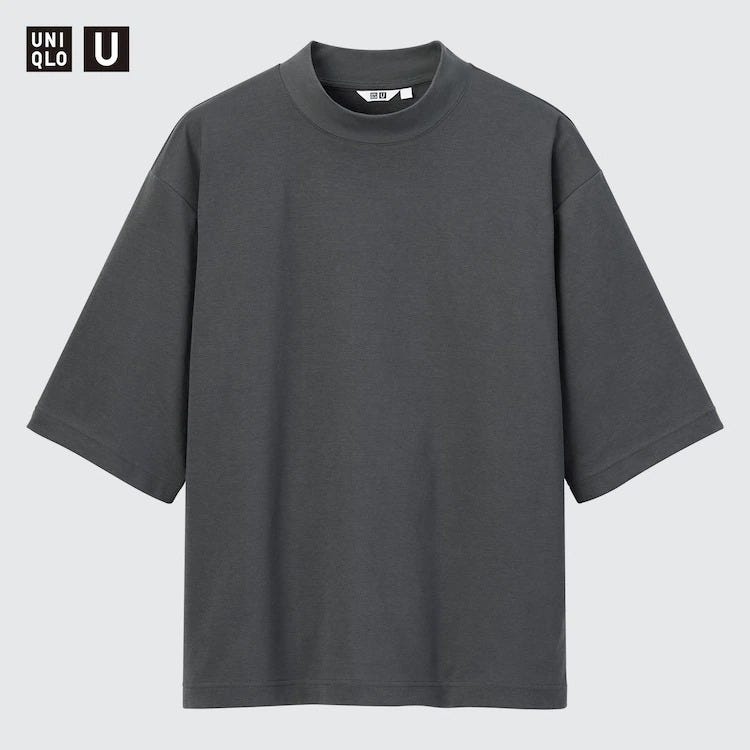 ユニクロ 夏 Tシャツ ラク 人気 ユニクロ uniqlo レディース アイテム おすすめ オススメ トレンド 人気 コスパ 使える おしゃれ お洒落 オシャレ 2022 夏 Tシャツ エアリズムコットンオーバーサイズモックネックT メンズ ユニクロu ユニクロユー uniqlo