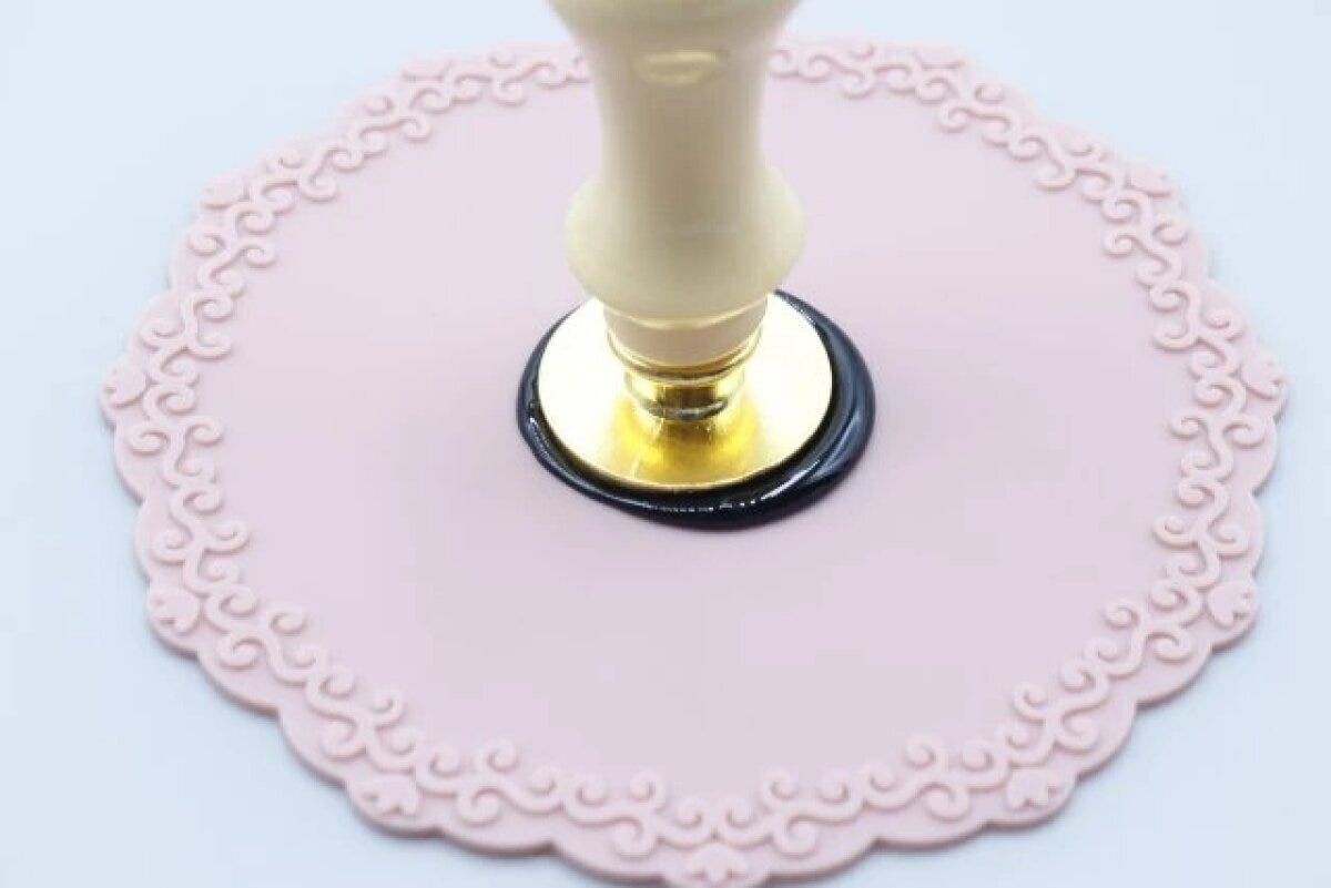 ダイソー シリコーンマット(シーリングスタンプ用) 使用例 ダイソー シリコーンマット(シーリングスタンプ用) 使用例