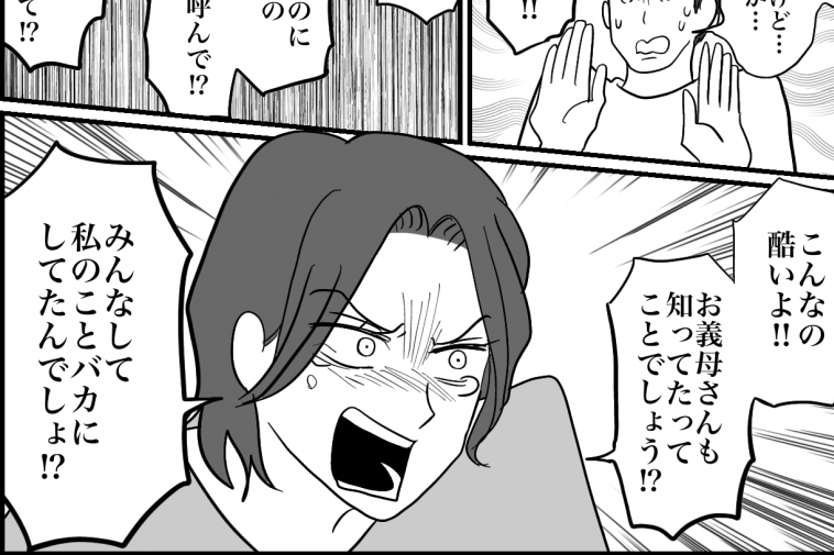 ＜元カノを隠した夫と義母＞「詐欺じゃん」「バカにして」妊娠中の妻激怒【第4話まんが：夫の気持ち】