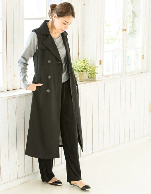 ノースリーブトレンチコート「Re:EDIT by GALSTAR」5,298円(税込)/画像提供:Re:EDIT by GALSTAR