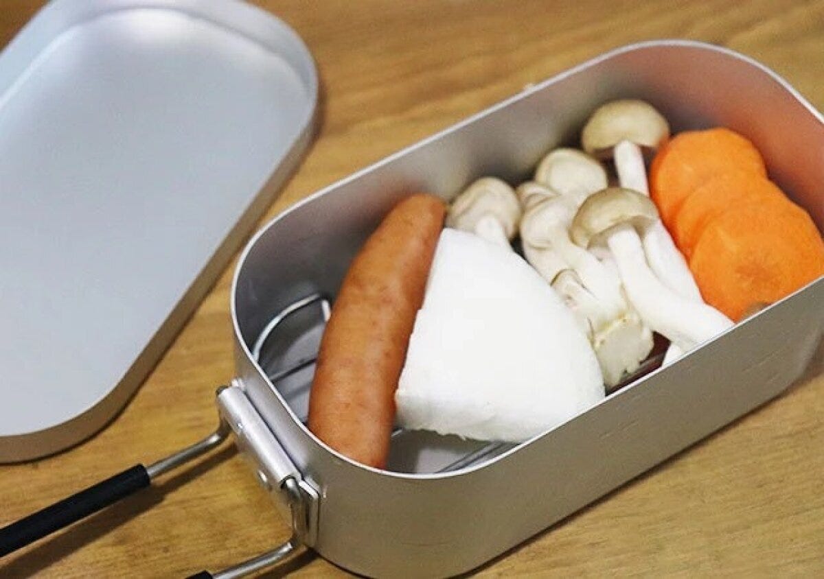 ダイソー　メスティン専用網　使用例