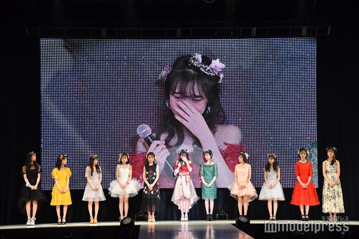 (左から)阿部ここは、小林咲葵、山田楓、琴楓、藤村木音、林芽亜里、田中杏奈、中村紗亜也、聡美、向田桃椛、山内寧々 (C)モデルプレス