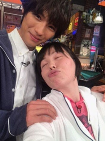 福士蒼汰、尼神インター・誠子／福士蒼汰オフィシャルブログ（Ameba）より
