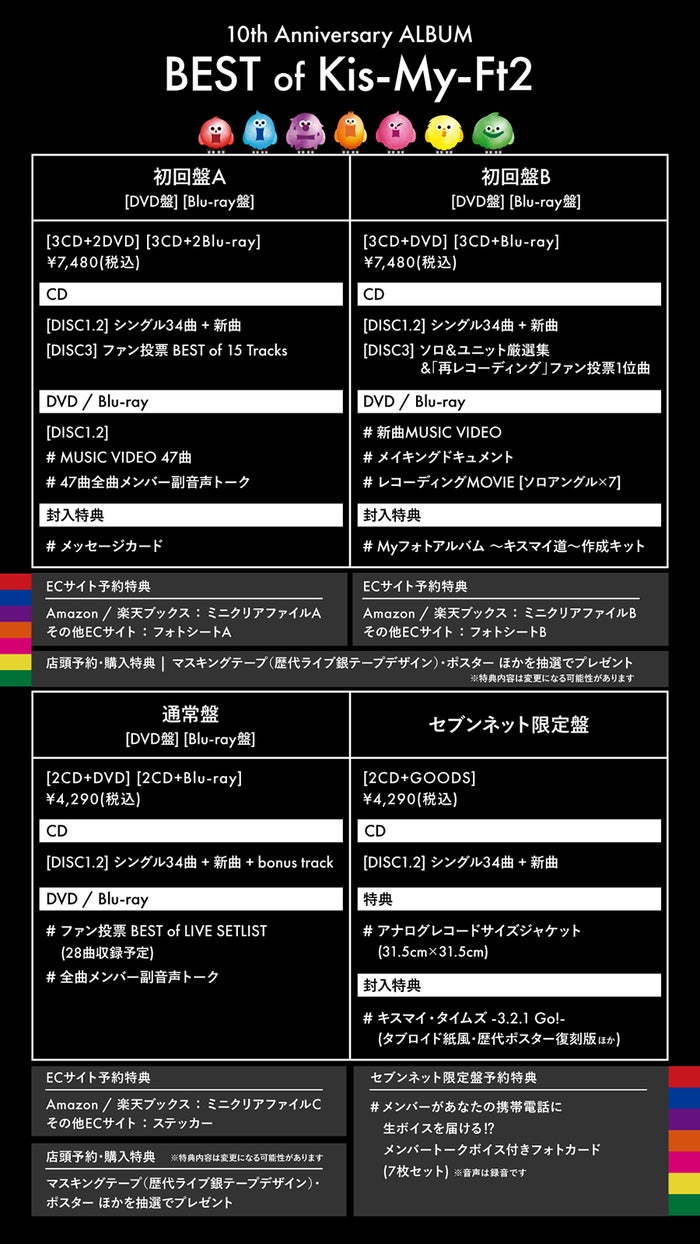 キスマイ デビュー10周年記念ベストアルバムの収録内容発表 モデルプレス
