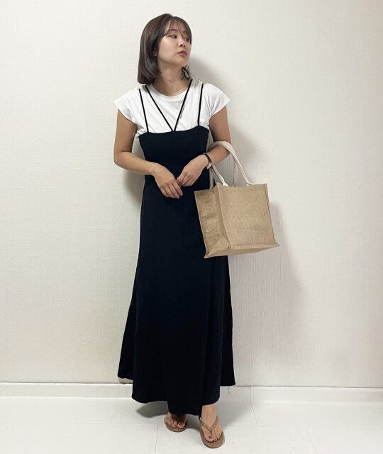 黒キャミワンピ