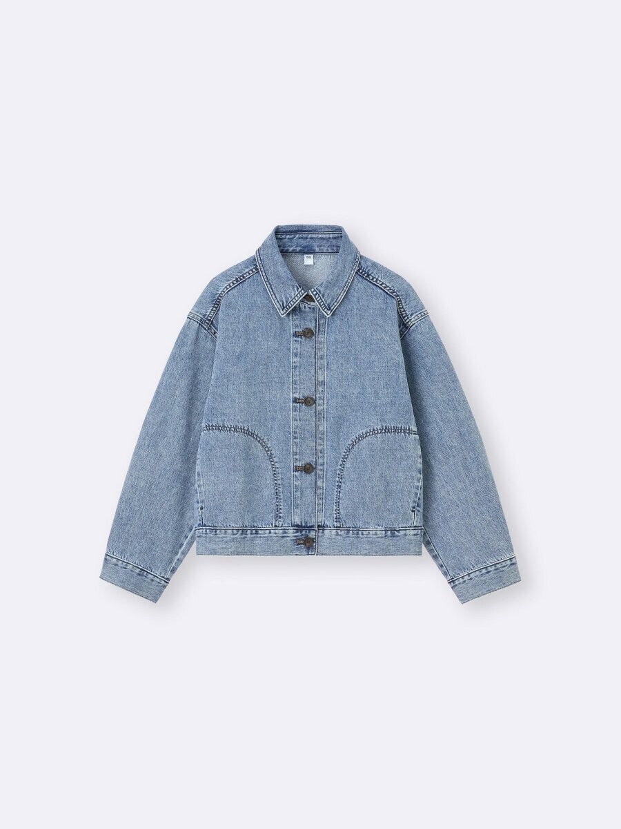デニムジャケット 2026gu春大人女性おすすめデニムジャケット
