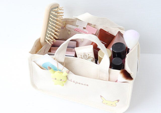 付録　ムック　宝島社　ポケモン　ポケピース　インテリアトート　ピカチュウ　コスメ収納　たっぷり入る　容量