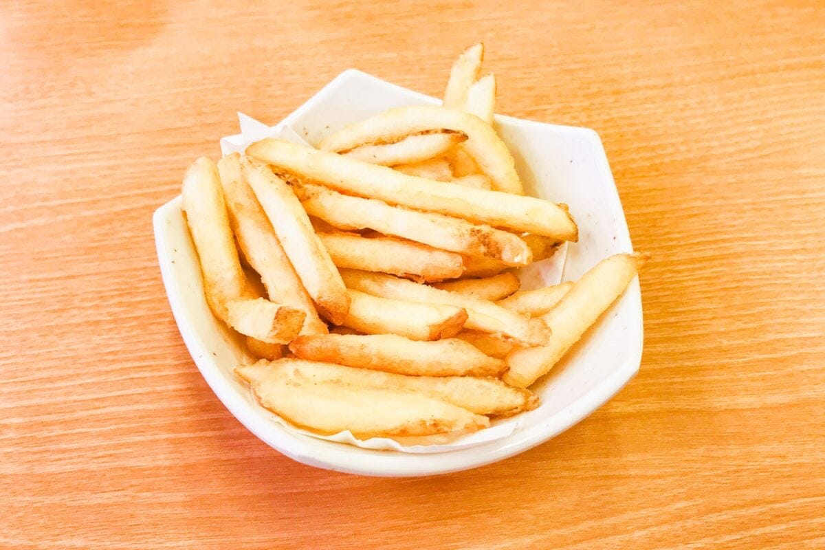 回転寿司のフライドポテト
