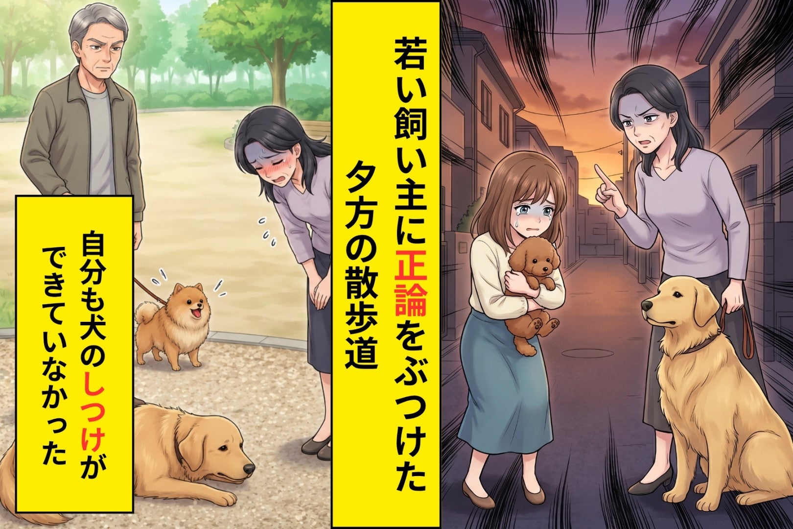 散歩中に若い飼い主へ放った正論が、半年後の公園で私自身に跳ね返った話