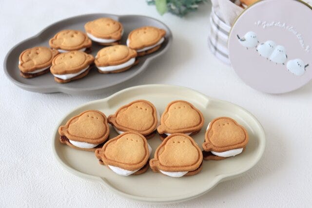 シマエナガのマシュマロチョコサンドクッキー　完成