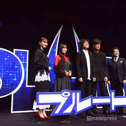 （左から）内田理央、日笠陽子、浦沢直樹、藤真秀、関俊彦（C）モデルプレス