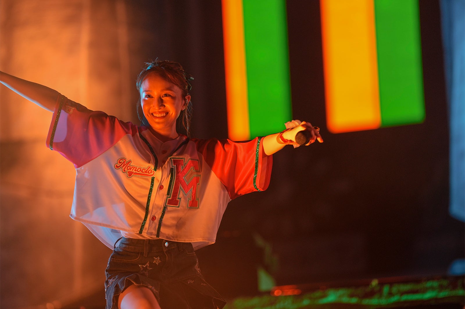 百田夏菜子「ハマの夜祭り番長襲名記念 ももクロ夏のバカ騒ぎ2025 in 横浜スタジアム」（C）上飯坂一