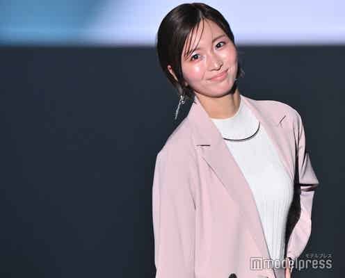 岡崎紗絵、投げキスで魅了 レースなびかせ上品オーラ【TGCしずおか2025】